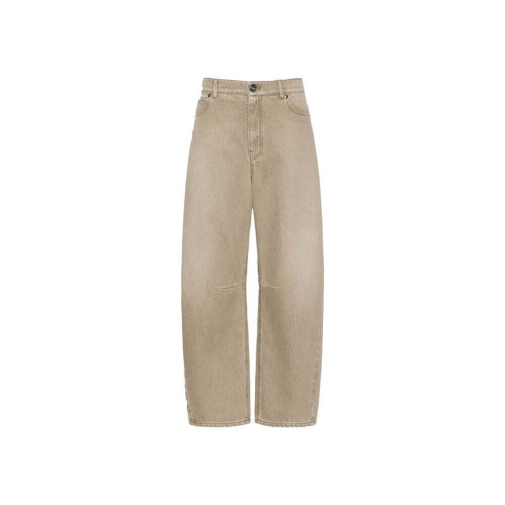 Max Mara Beige Cotton Jeans Women's Denim